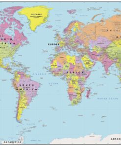 World Political Wall Map by MapSherpa